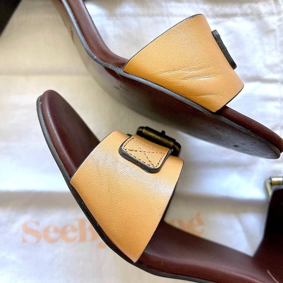 See by Chloé Leather Romy Sandals in Tan - Picture 9 of 16
